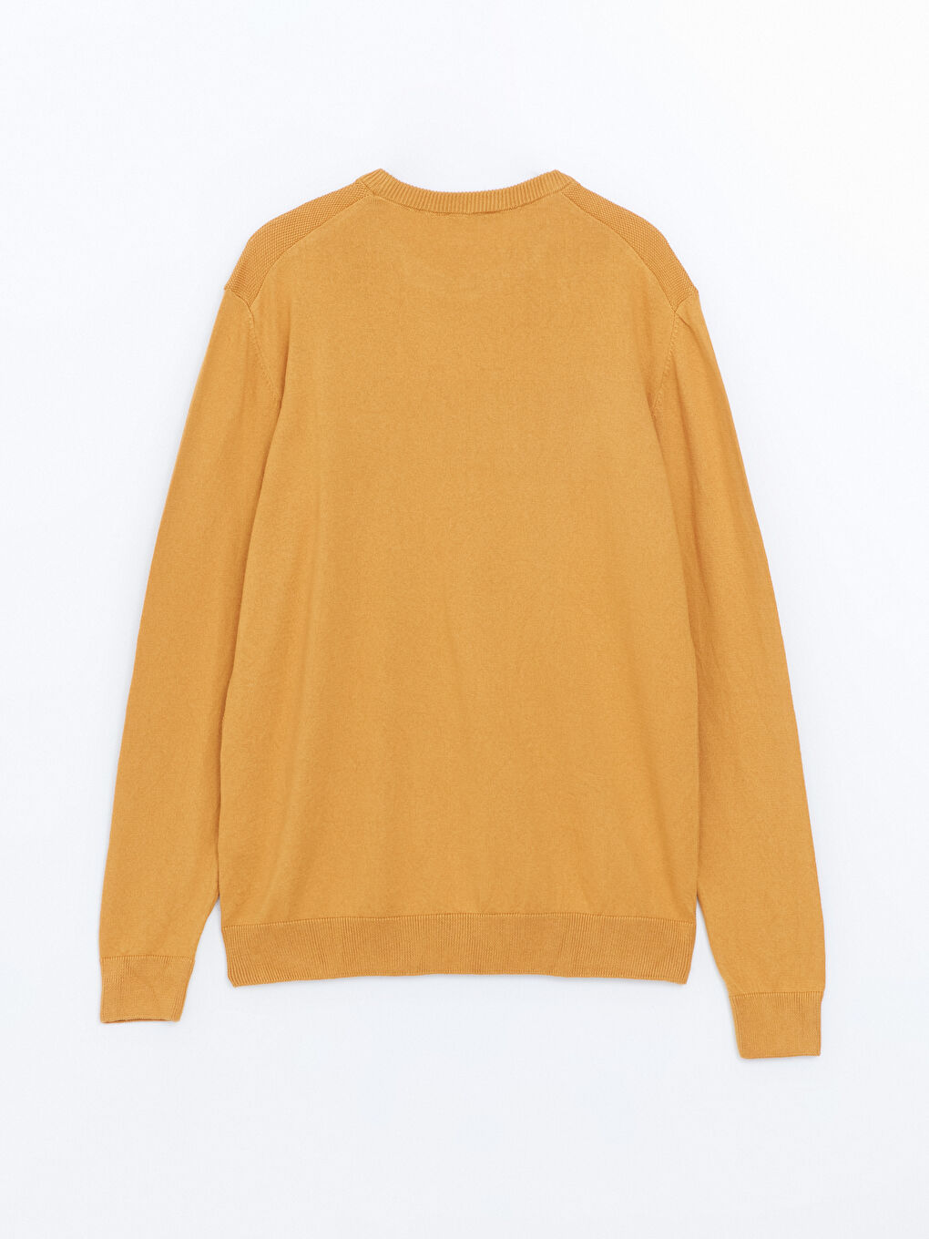 Crew Neck Long Sleeve Men's Tricot Sweater-5