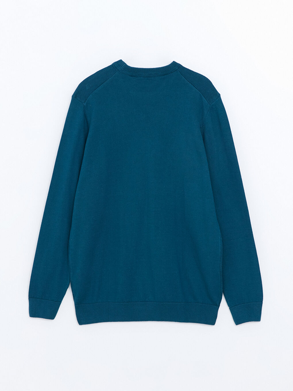 Crew Neck Long Sleeve Men's Tricot Sweater-5