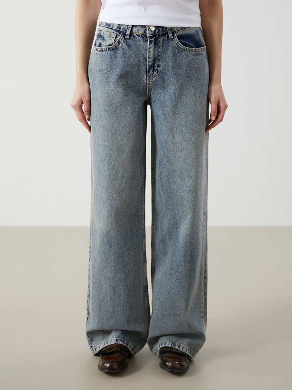 LCW Vision Wideleg Women's Jeans -W4M448Z8-507
