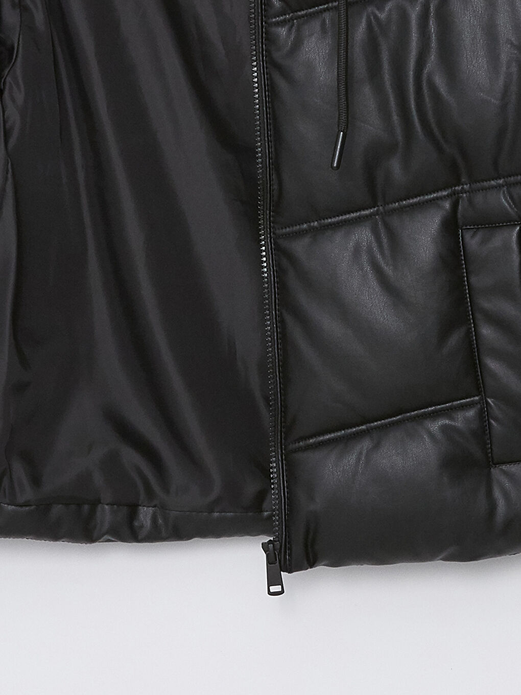 Women's Hooded Plain Puffer Coat-8