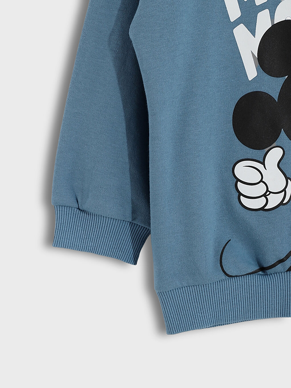 سويت شيرت مطبوع ميكي ماوس بياقة دائرية للأولاد-2