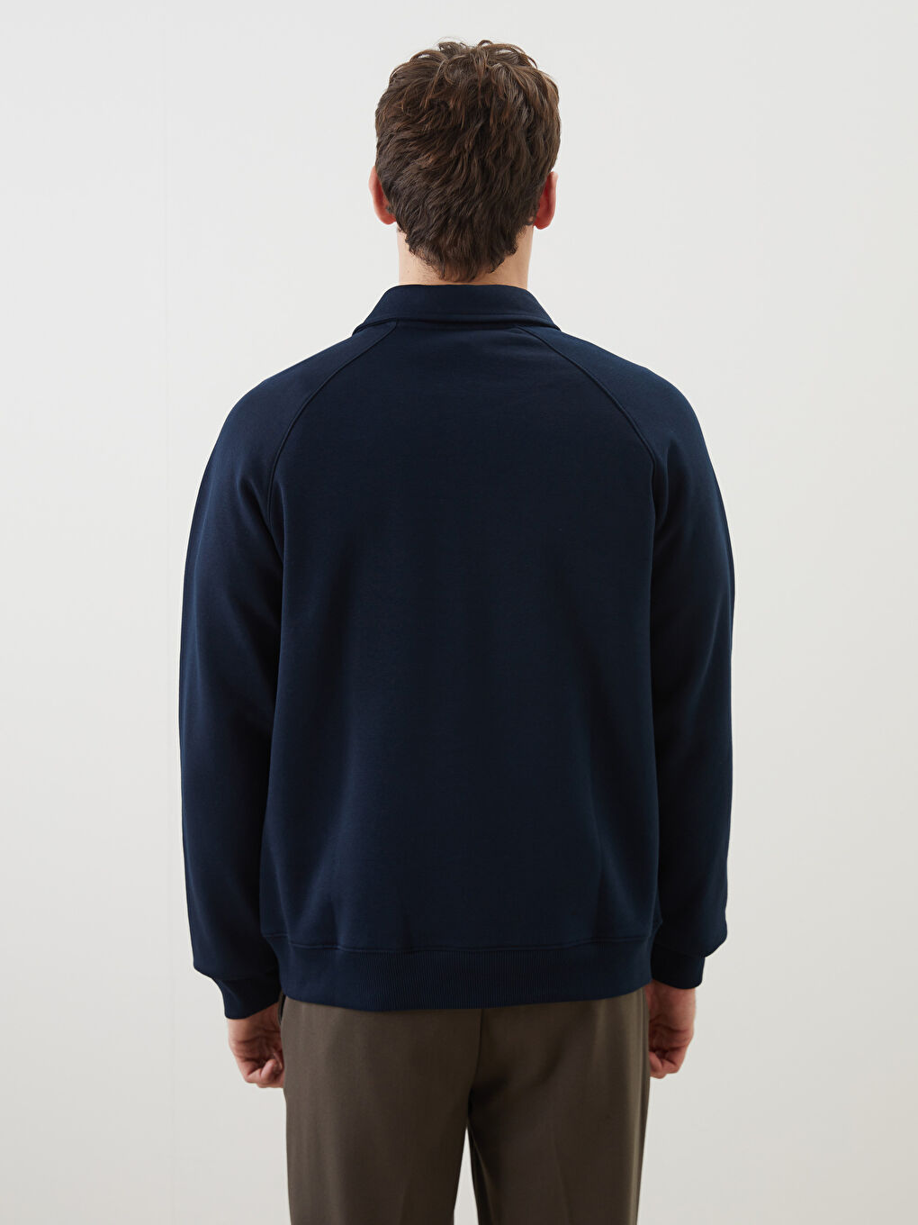 LCW Vision Polo Neck Long Sleeve Men's Sweatshirt -W4M512Z8-RFH