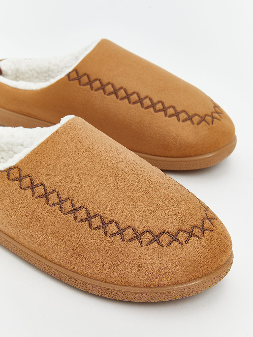 Fur Detail Men'S House Slippers -W4M537Z8-CWX