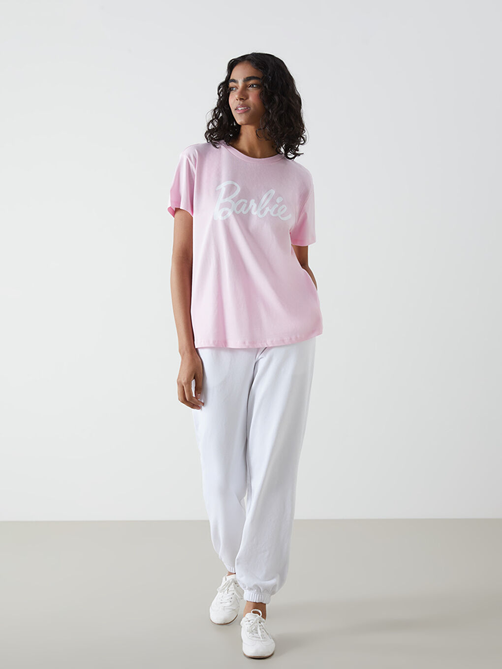 XSIDE Crew Neck Barbie Printed Women's T-Shirt -W4M547Z8-QXB
