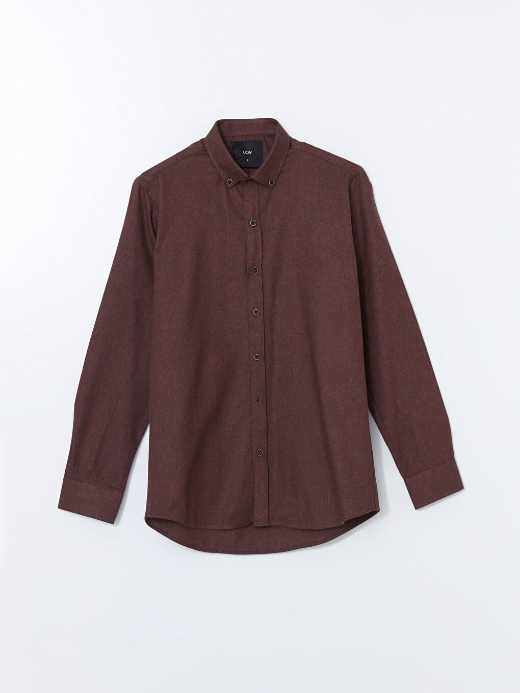 Bordo Regular Fit Uzun Kollu Gabardin Erkek Gömlek-4