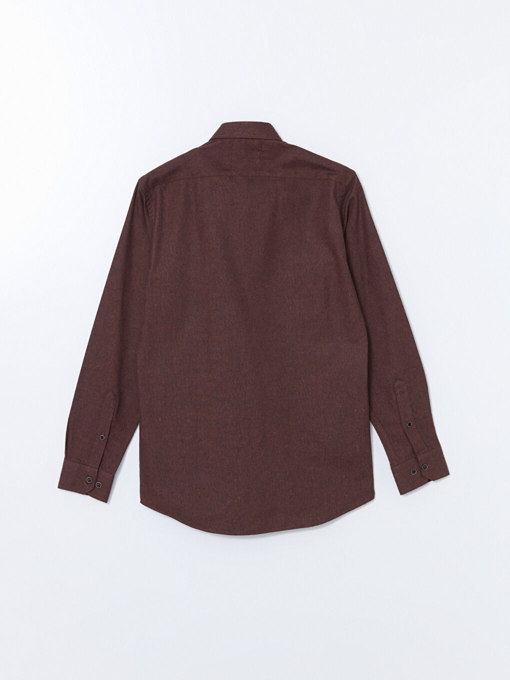 Bordo Regular Fit Uzun Kollu Gabardin Erkek Gömlek-5