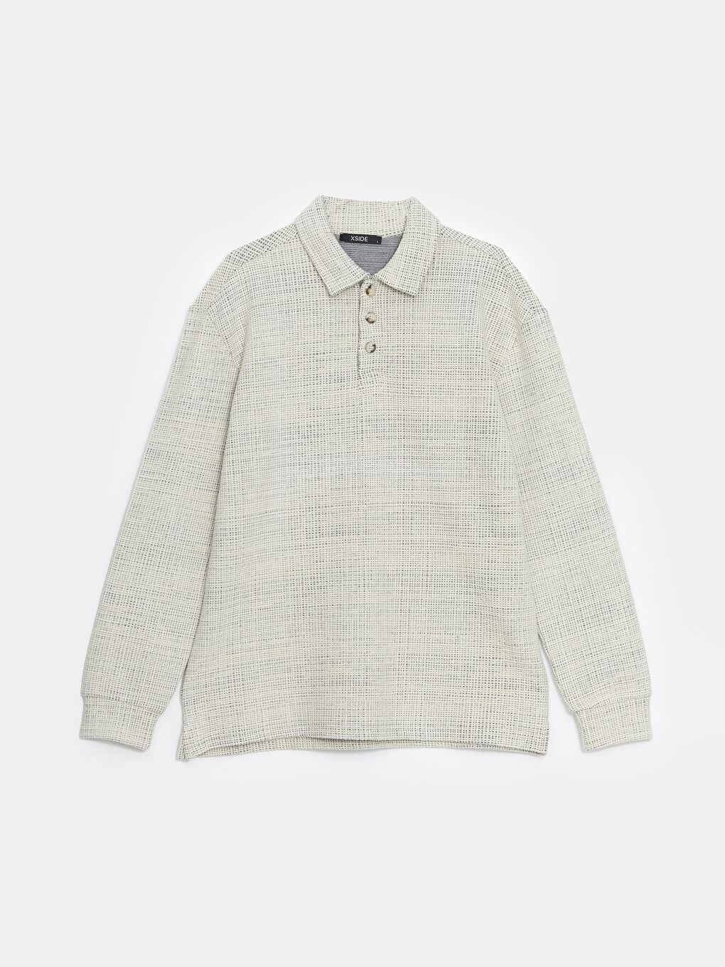 XSIDE Antrasit Polo Yaka Uzun Kollu Erkek Sweatshirt - 4