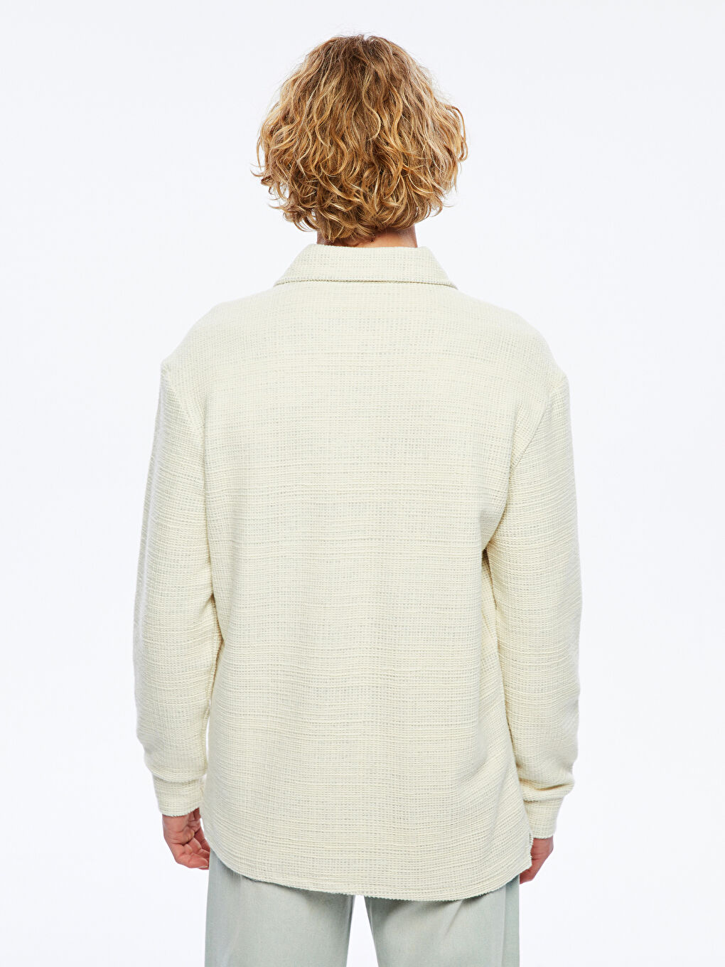 XSIDE Gri Polo Yaka Uzun Kollu Erkek Sweatshirt - 3