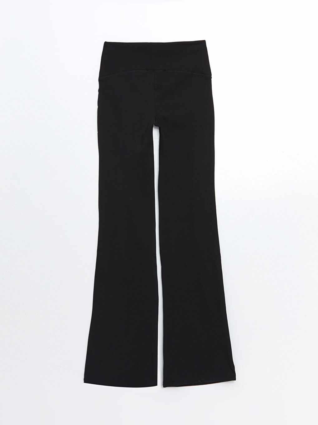 Siyah Beli Lastikli İspanyol Paça Kadın Tayt Pantolon-5