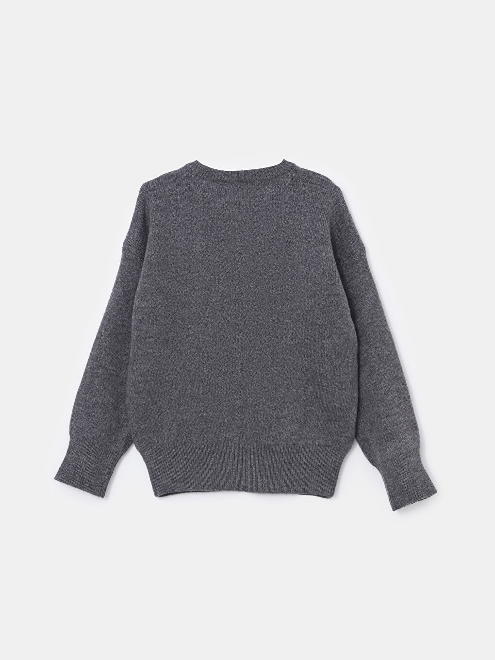 Crew Neck Straight Long Sleeve Oversize Women's Knitwear Sweater -W4M618Z8-VDL