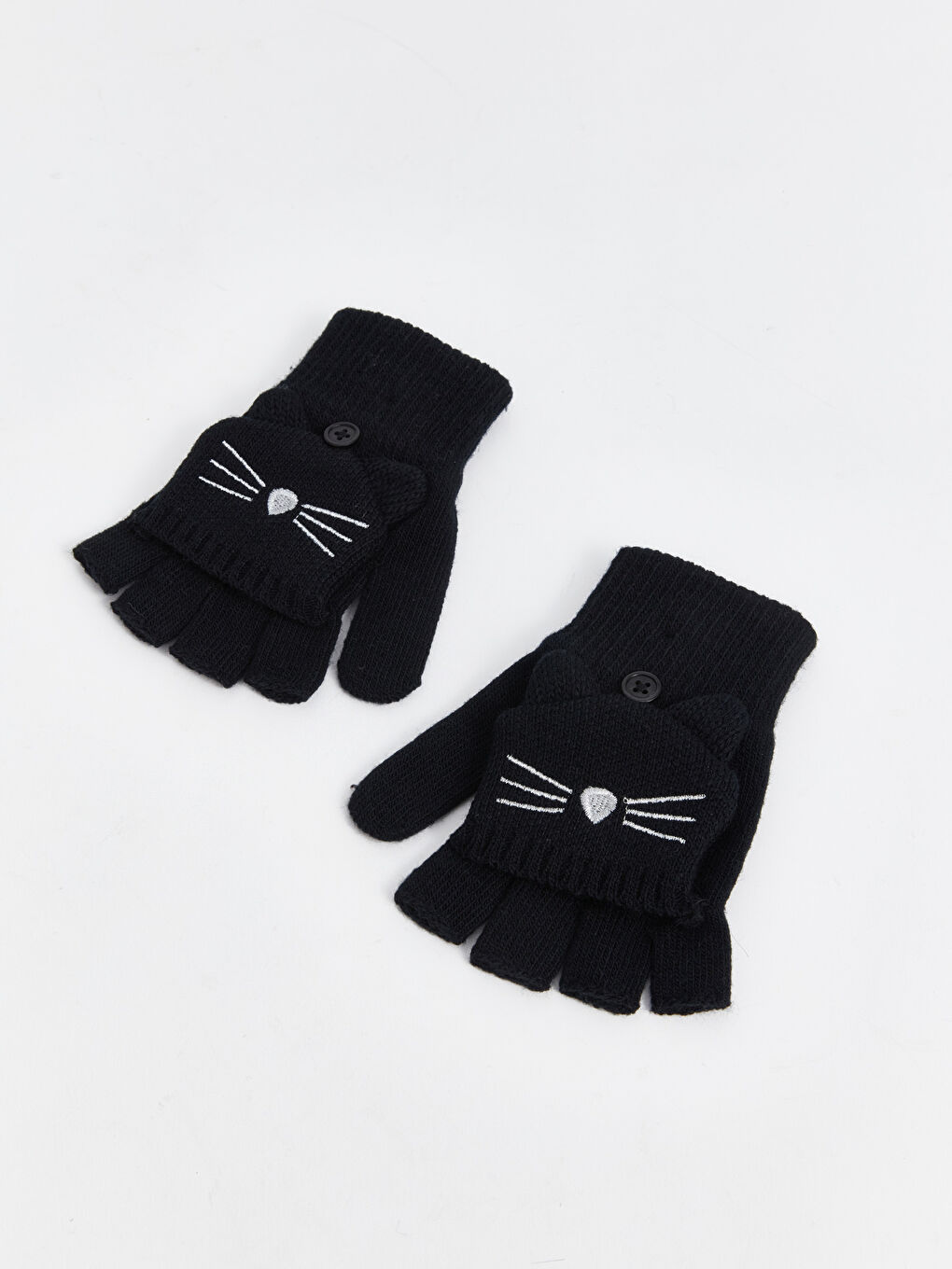 Embroidered Girls' Gloves-1