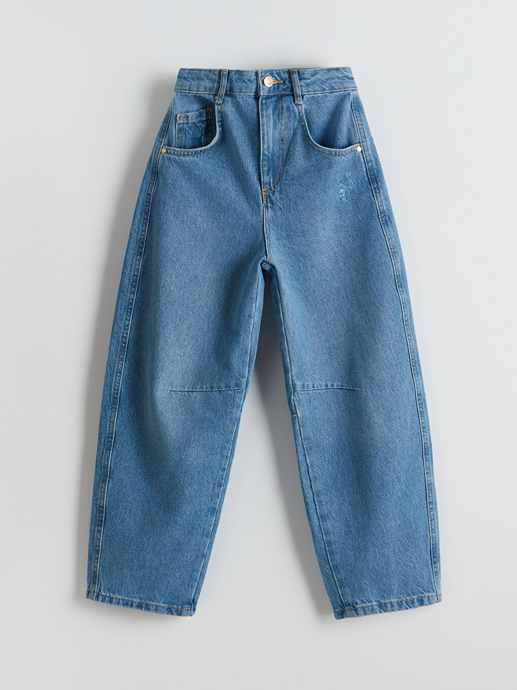 İndigo Loose Fit Kız Çocuk Jean Pantolon