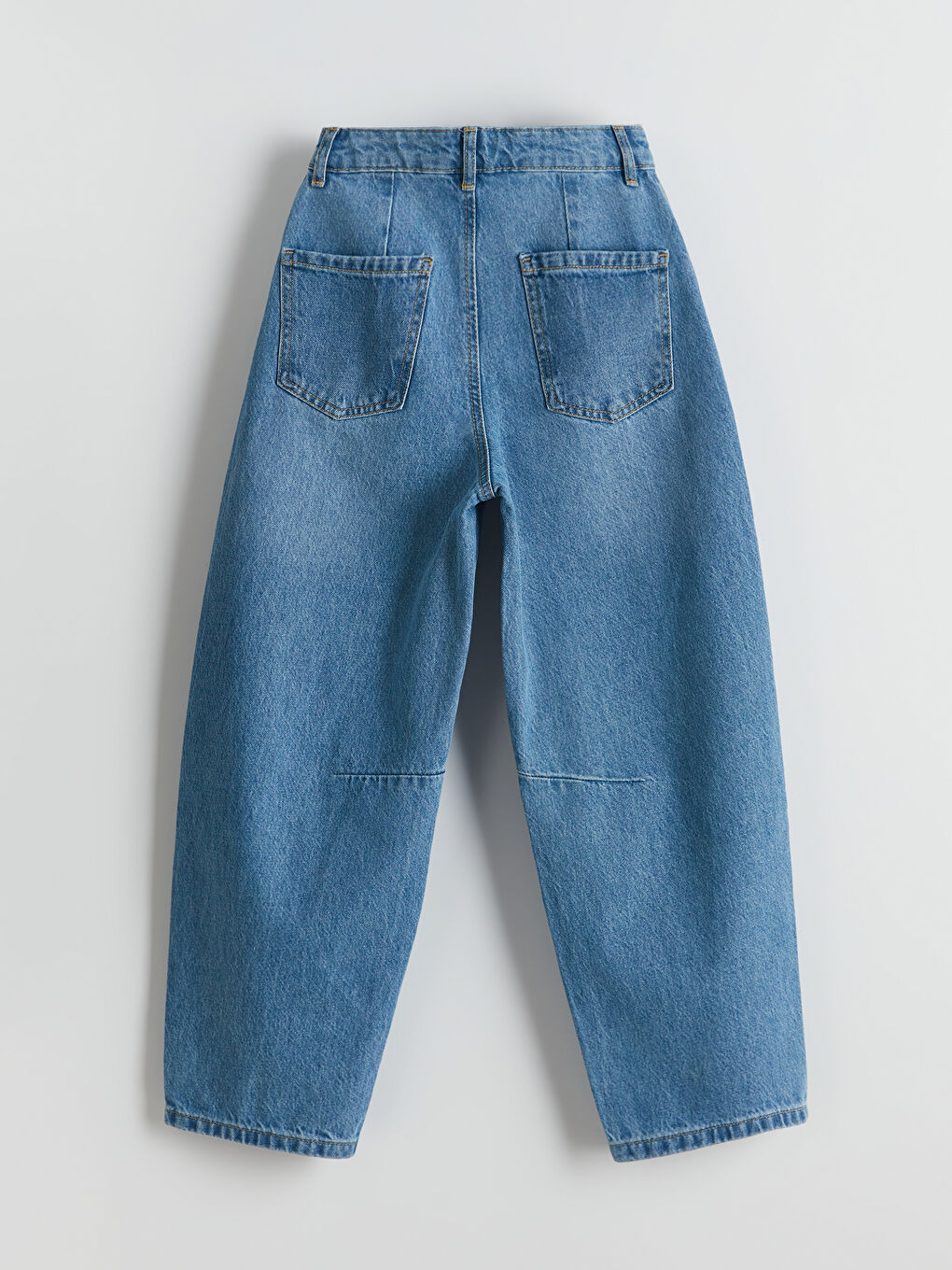 İndigo Loose Fit Kız Çocuk Jean Pantolon-1