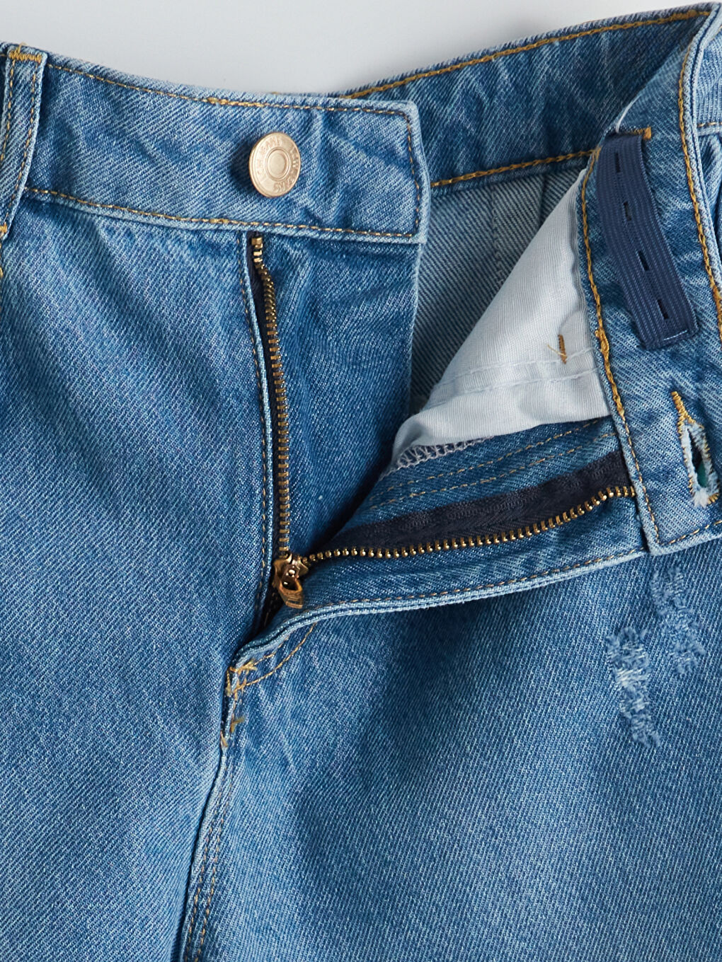 İndigo Loose Fit Kız Çocuk Jean Pantolon-2