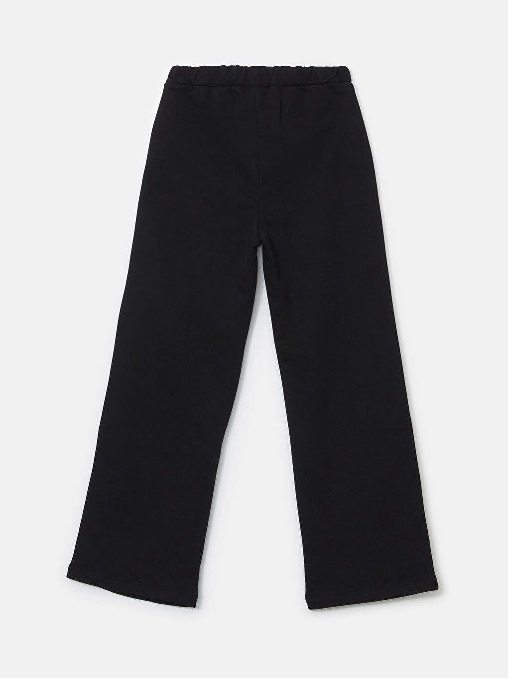 Siyah Beli Lastikli Kız Çocuk Eşofman Altı-1