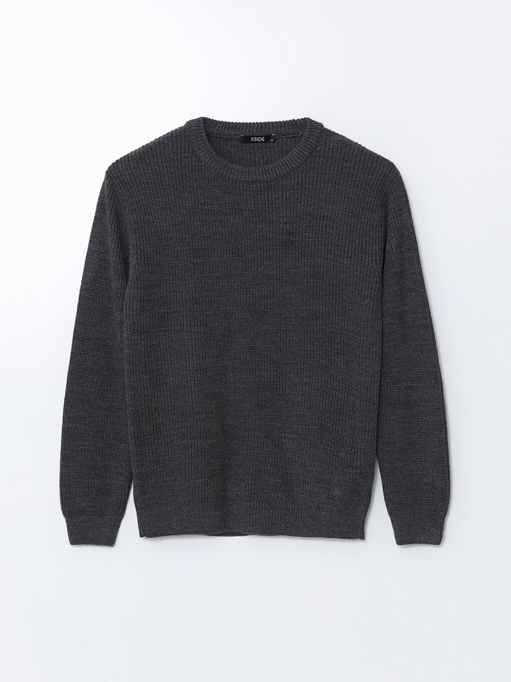 Crew Neck Long Sleeve Men's Tricot Sweater -W4M639Z8-HZX
