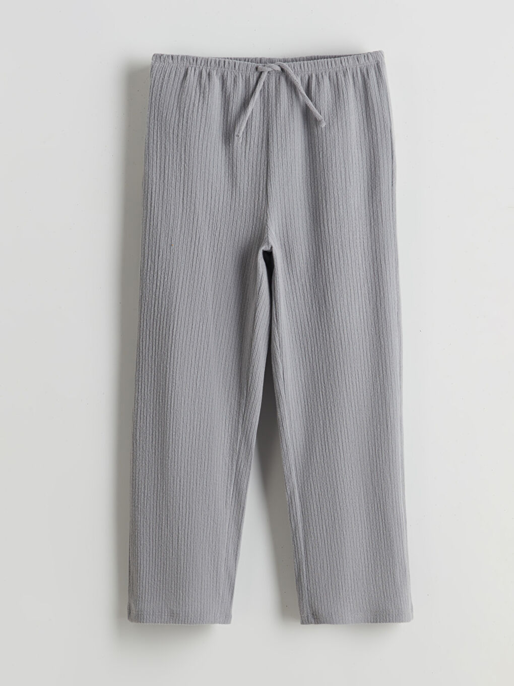 Gri Beli Lastikli Kız Çocuk Eşofman Altı