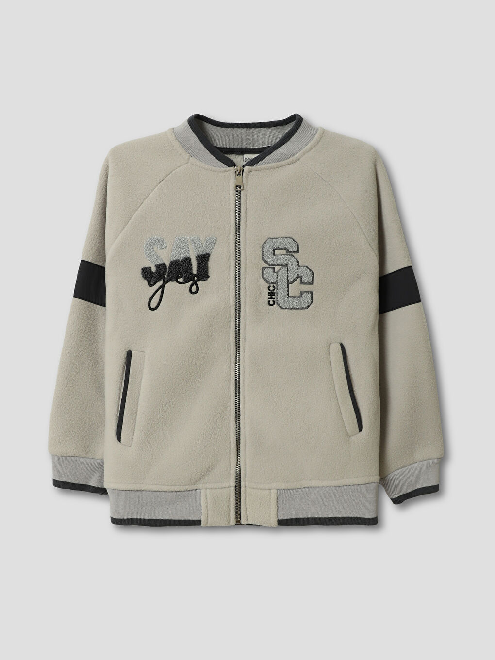 College Collar Boys' Zippered Sweatshirt