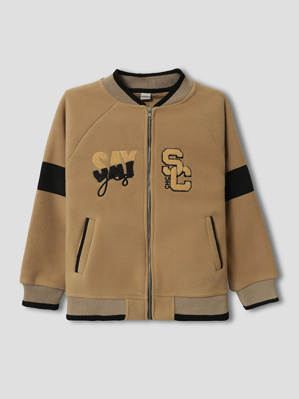 College Collar Boys' Zippered Sweatshirt