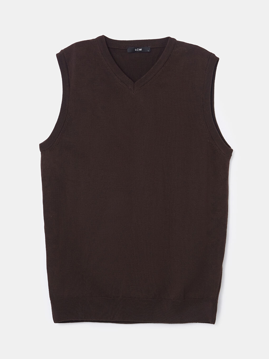 Standard Fit V Neck Men's Knitwear Sweater Vest-4