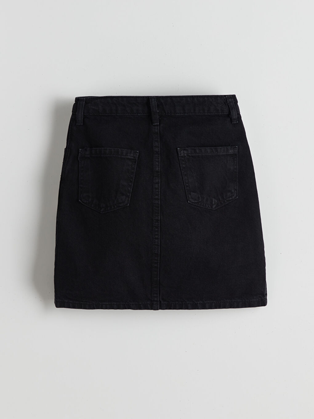 Siyah Taşlı Kız Çocuk Jean Etek-1