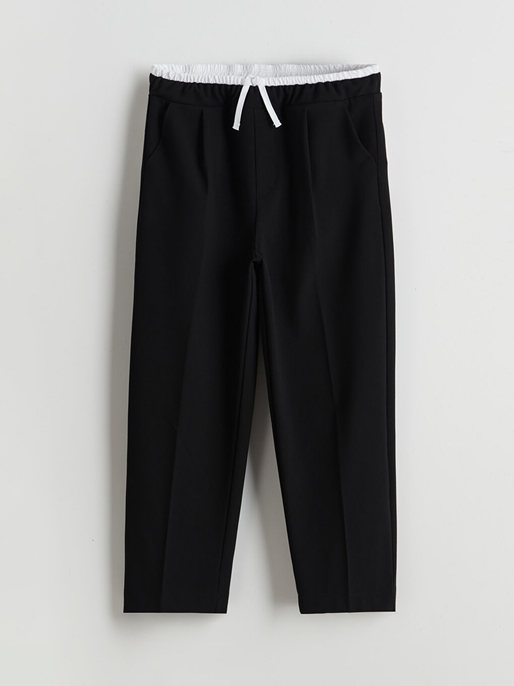 Siyah Beli Lastikli Kız Çocuk Pantolon