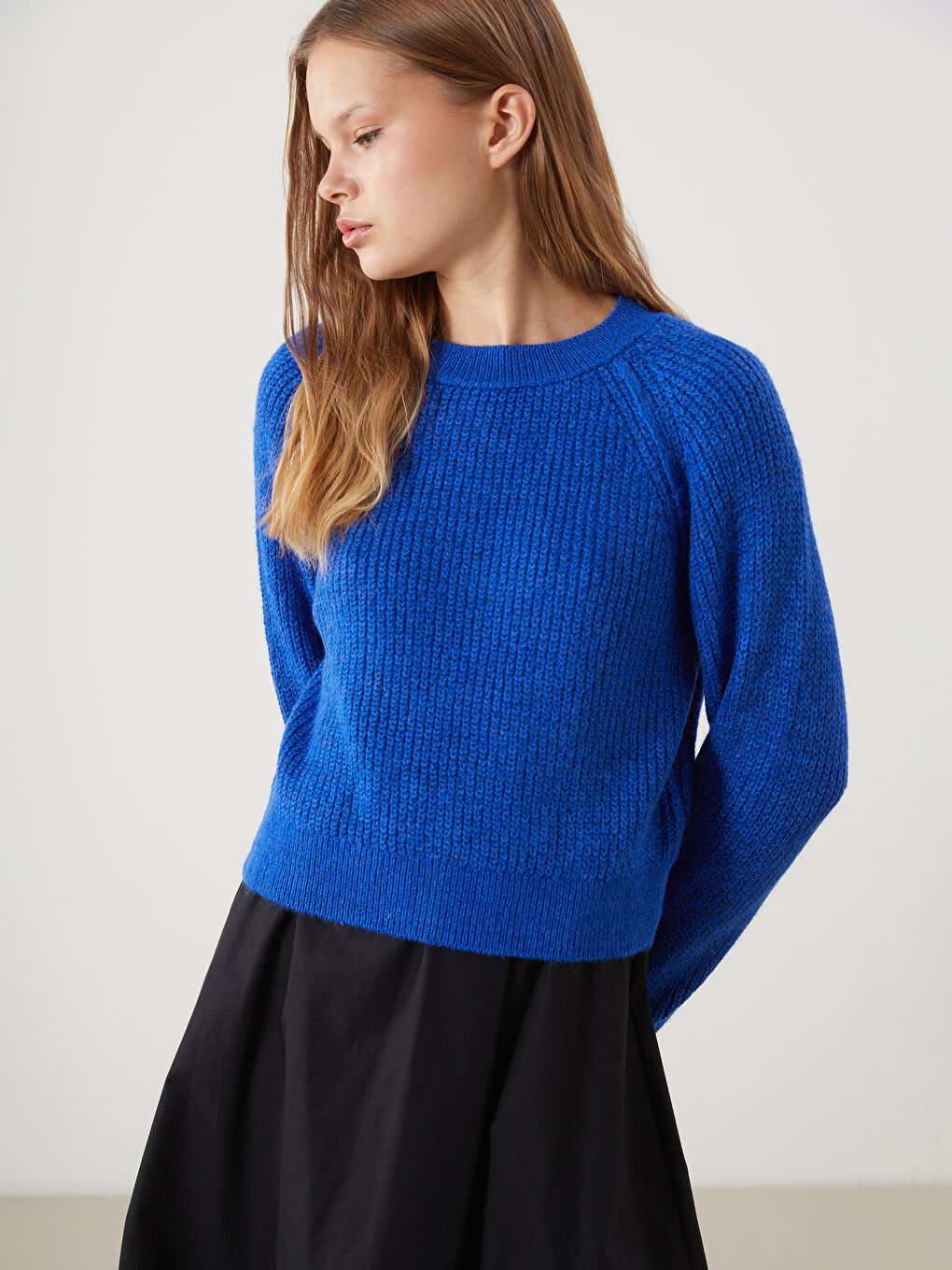 XSIDE Crew Neck Women's Knitwear Sweater -W4M722Z8-ZAM
