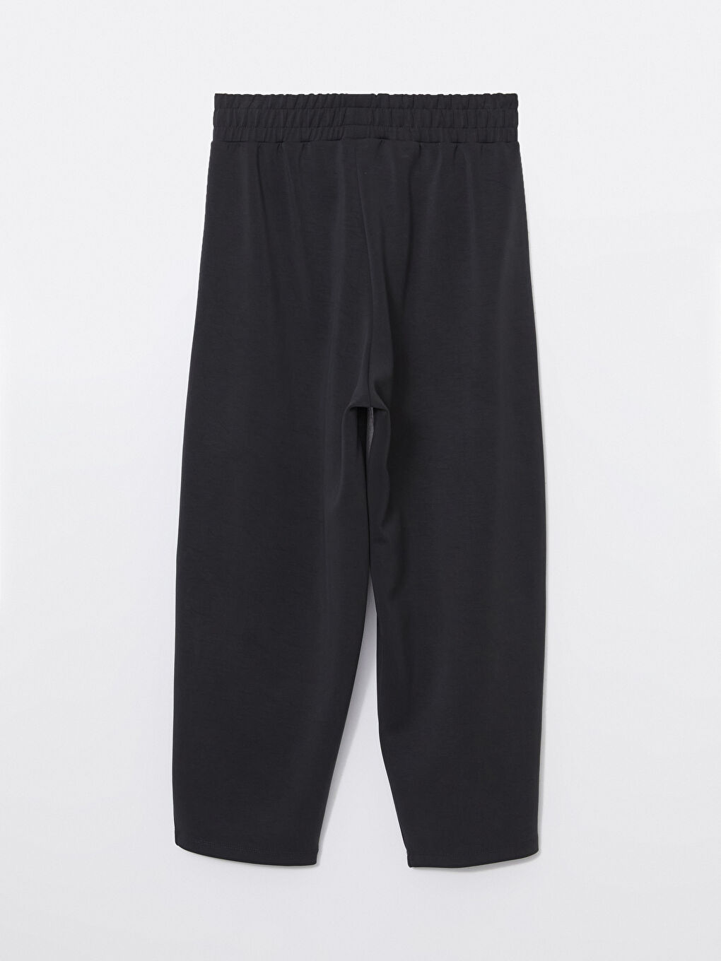 Antrasit Beli Lastikli Kadın Eşofman Altı-5