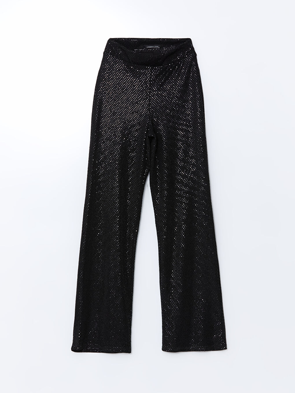 LCWAIKIKI Classic Zippered Waist Rhinestone Women's Trousers -W4M730Z8-CVL
