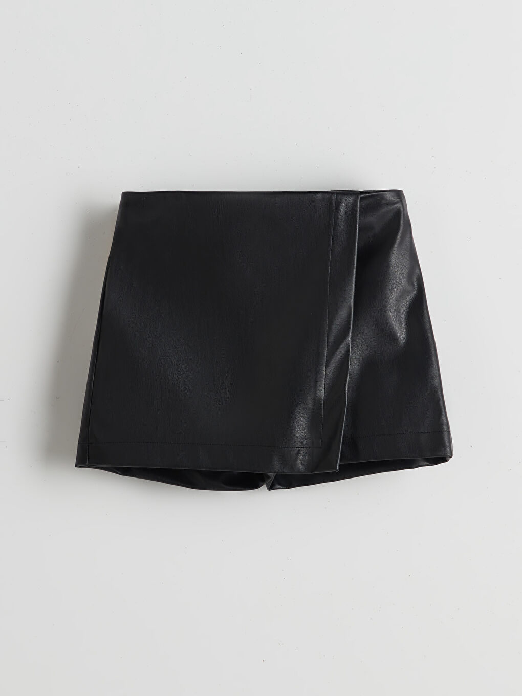 Siyah Beli Lastikli Kız Çocuk Şort Etek