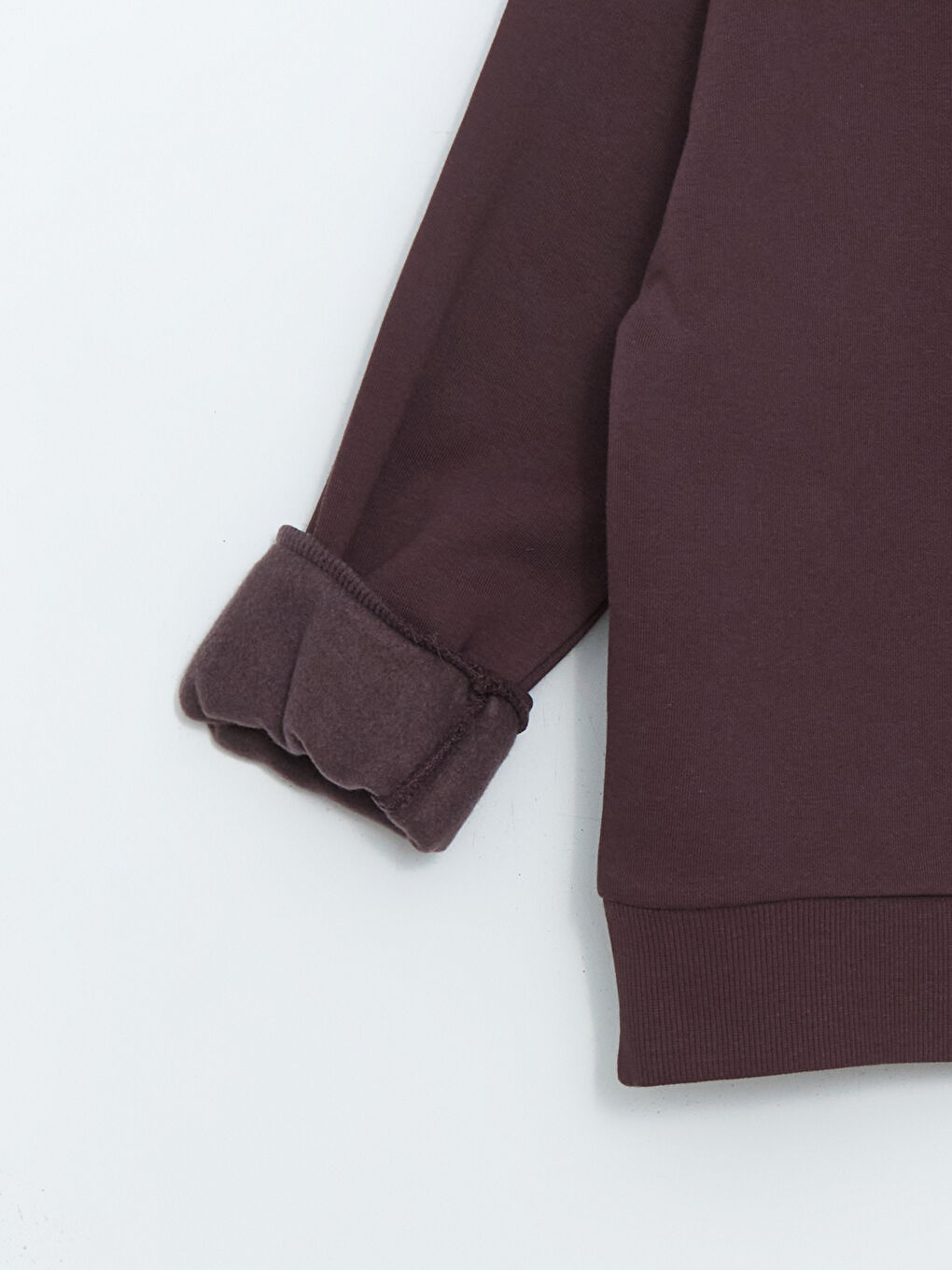 მრგვალი საყელო გოგონების სქელი თბილი ზედა-1