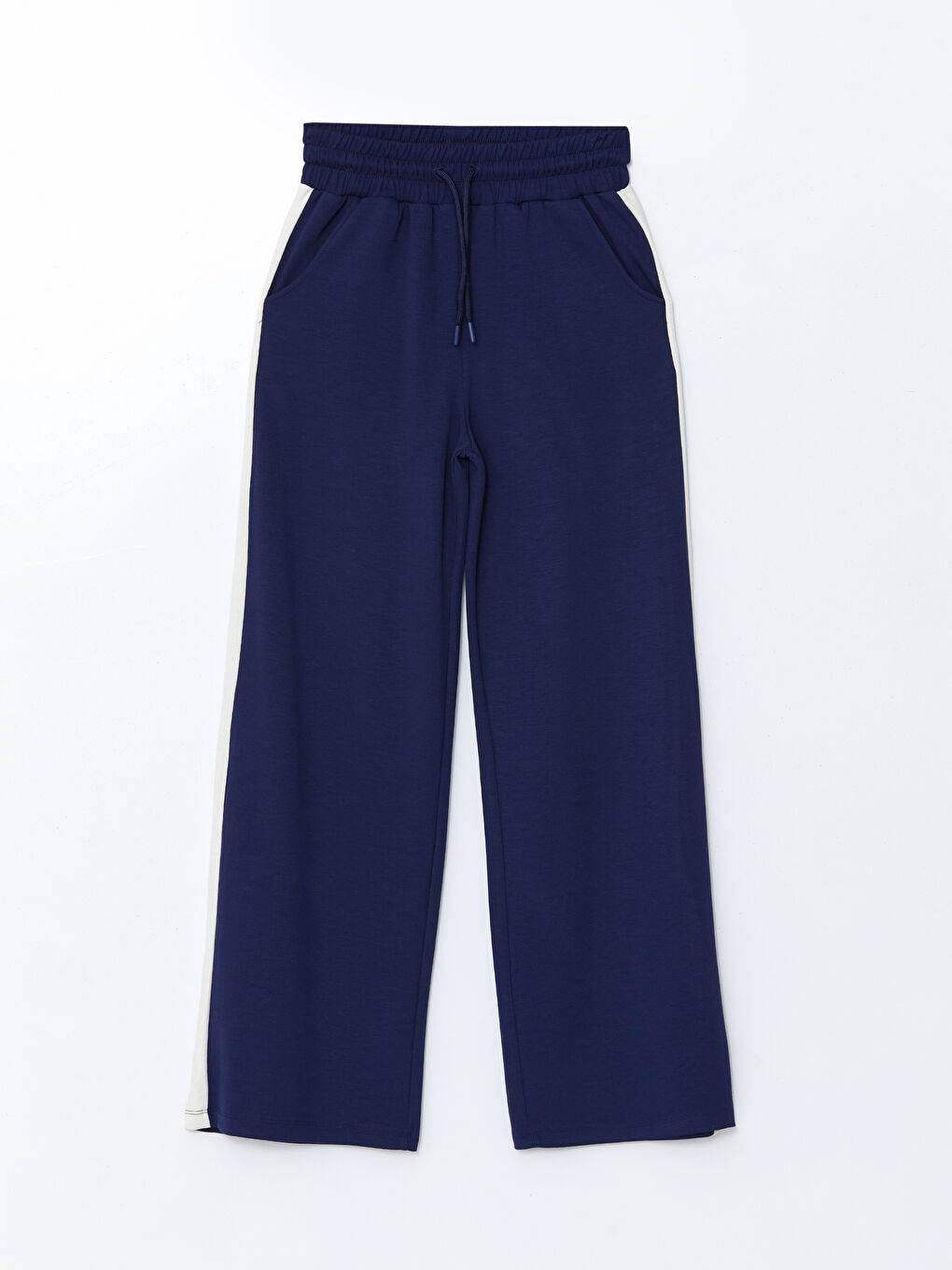 Lacivert Beli Lastikli Kadın Eşofman Altı-4