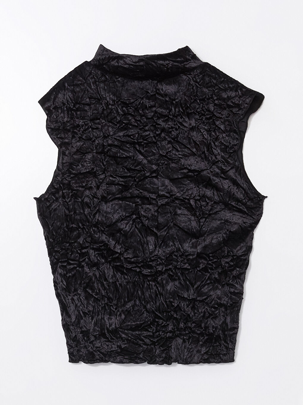 Siyah Dik Yaka Kadın Bluz-5