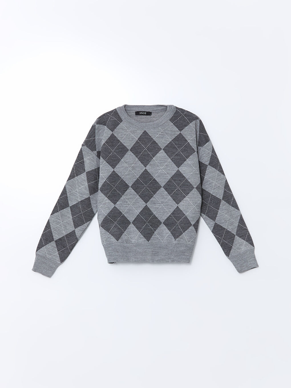 XSIDE Crew Neck Rhinestone Embellished Women's Knit Sweater -W4M753Z8-ZFW