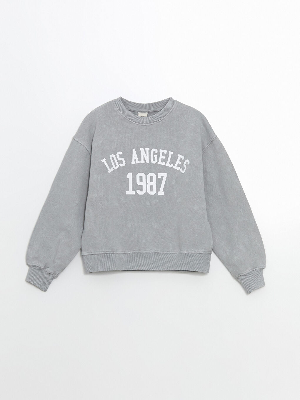 Karışık Bisiklet Yaka Los Angeles Baskılı Kız Çocuk Eşofman Takım-1