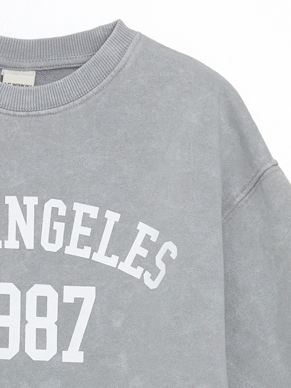 Karışık Bisiklet Yaka Los Angeles Baskılı Kız Çocuk Eşofman Takım-2