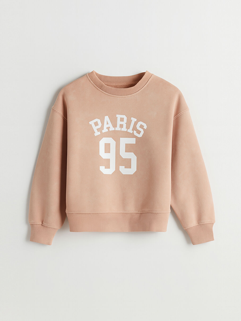 Mavi Bisiklet Yaka Paris Baskılı Kız Çocuk Eşofman Takım-1