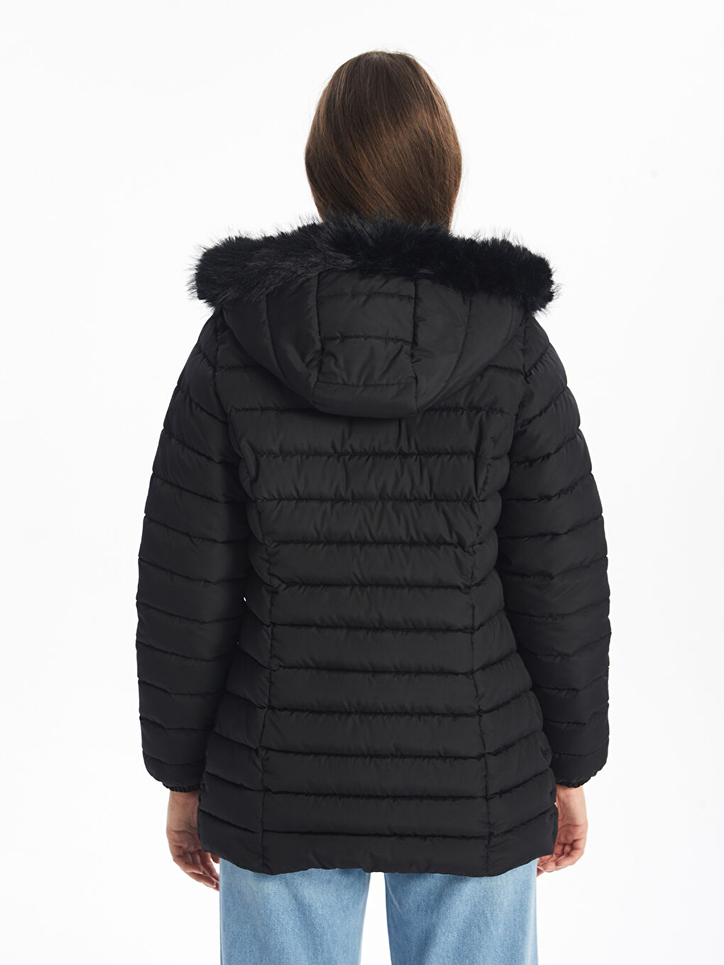 Hooded Women's Puffer Coat-9