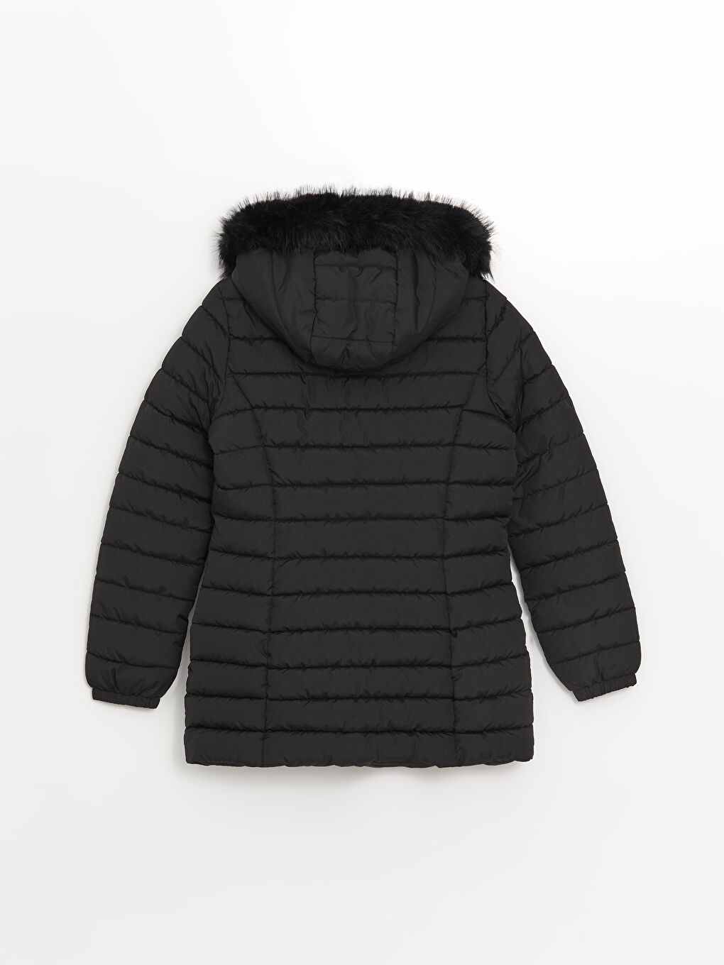 Hooded Women's Puffer Coat-12