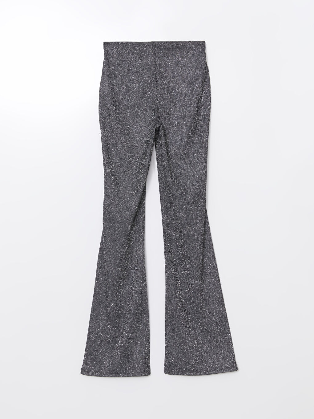 Siyah Ekstra Dar Fit Parlak Görünümlü Kadın Pantolon-5