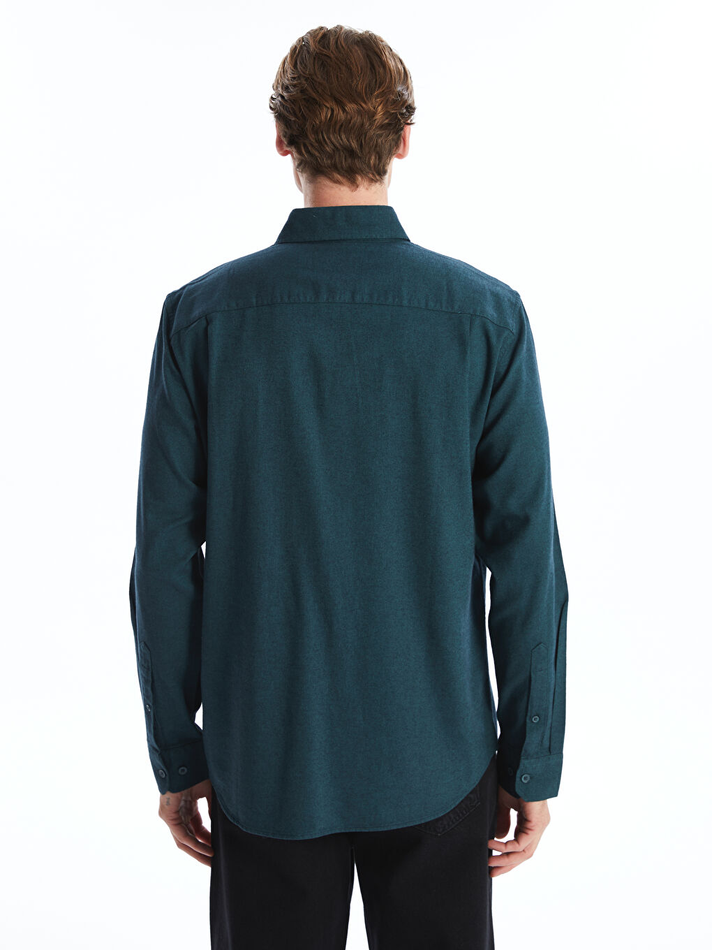 Regular Fit Long Sleeve Gabardine Men's Shirt-4