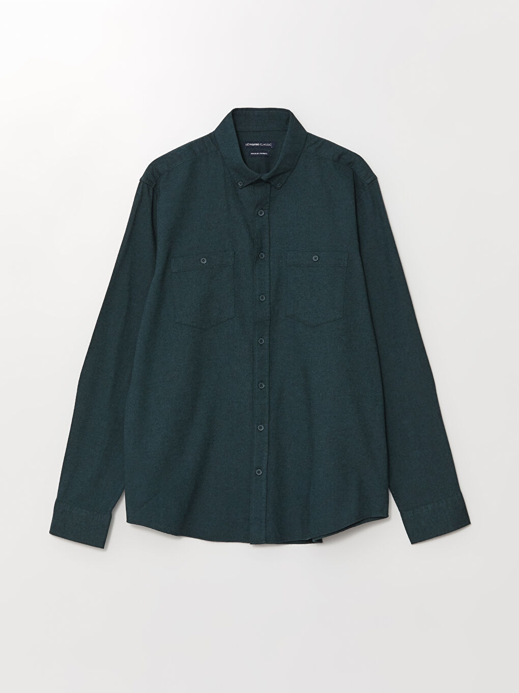 Regular Fit Long Sleeve Gabardine Men's Shirt-5