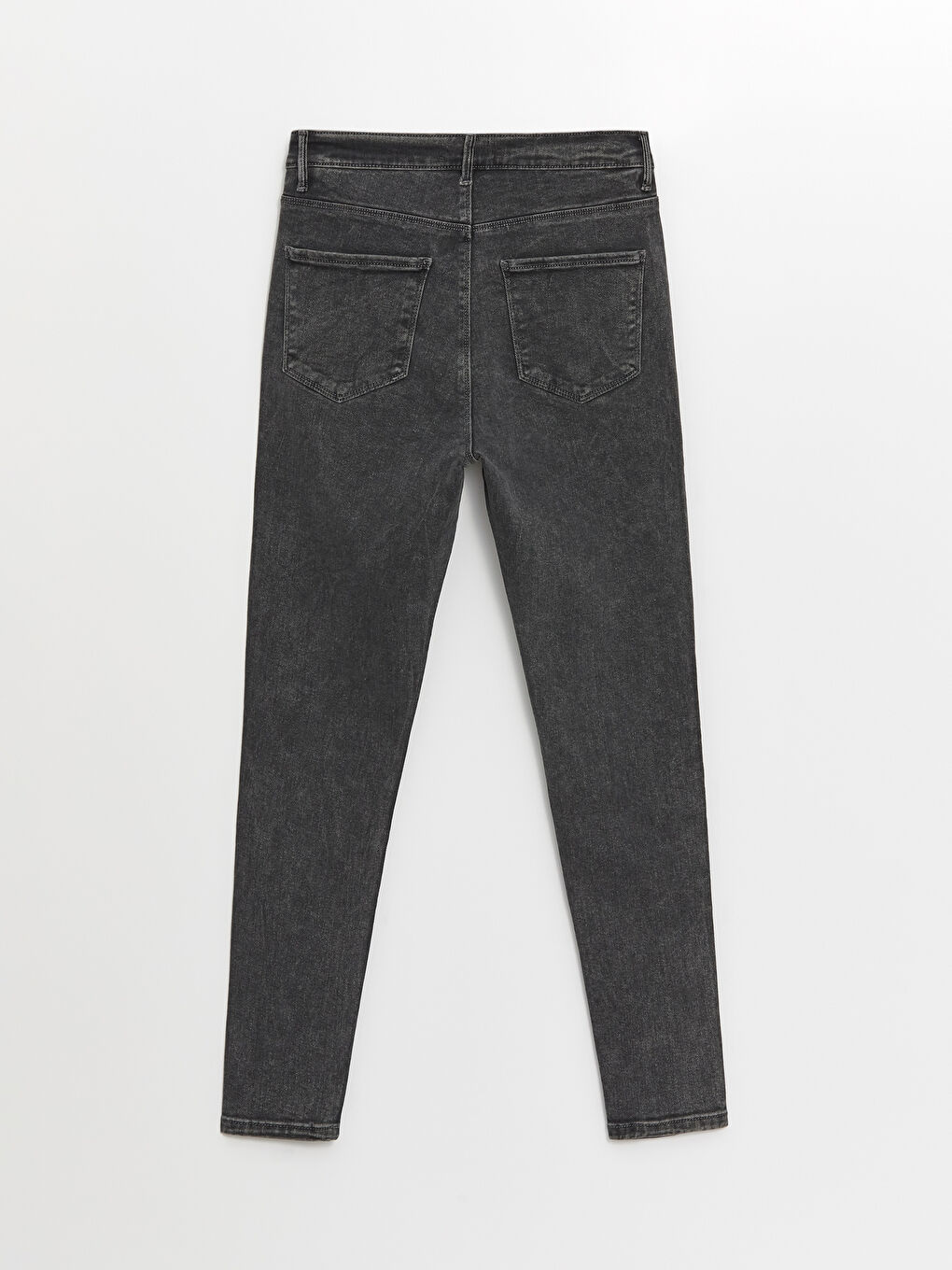 Gri Slim Fit Kadın Jean Pantolon-11