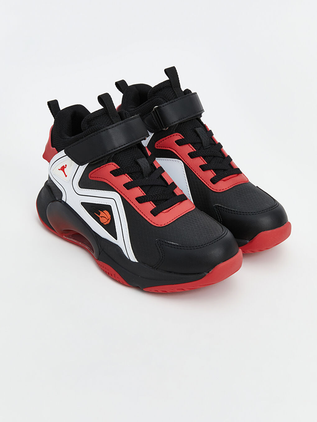 Siyah Bağcık ve Cırt Cırtlı Bilek Boy Erkek Çocuk Spor Ayakkabı