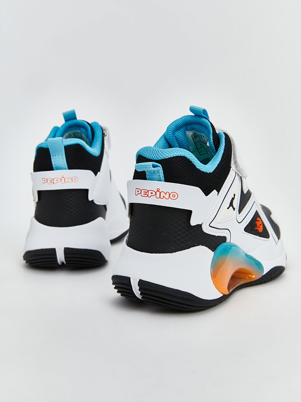 Beyaz Bağcık ve Cırt Cırtlı Bilek Boy Erkek Çocuk Spor Ayakkabı-4