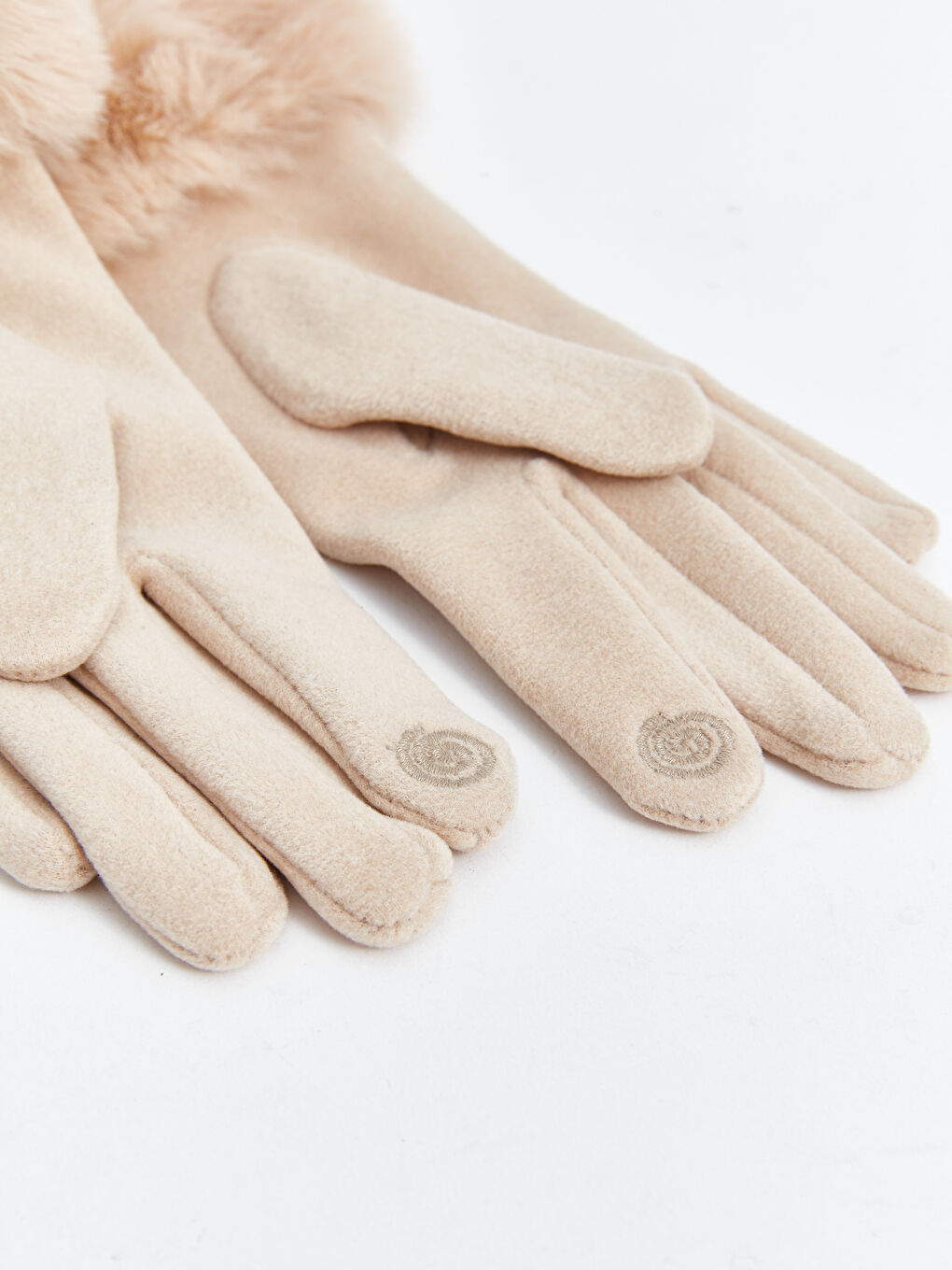 Fur-lined Women's Gloves-2