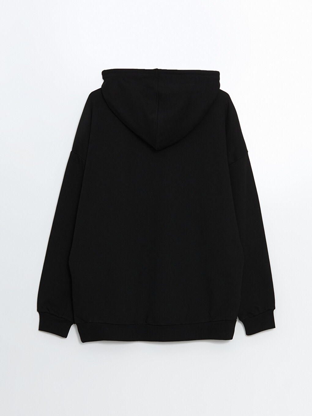 هودي سميك واسع الحجم مطرز نيويورك للسيدات-4