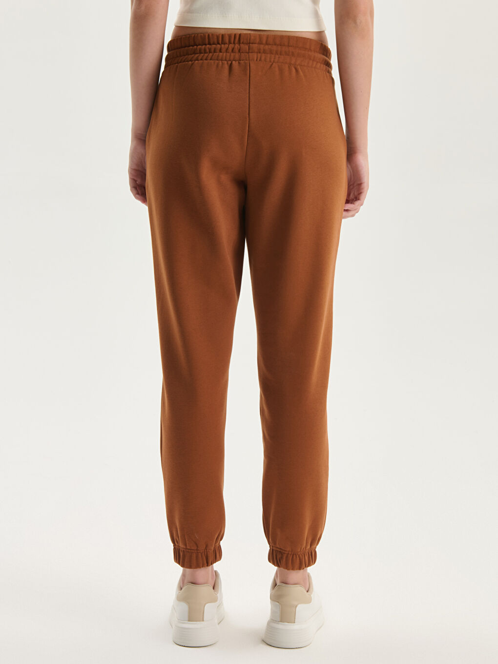 Elasticated Waist Women's Thick Jogger Sweatpants-3