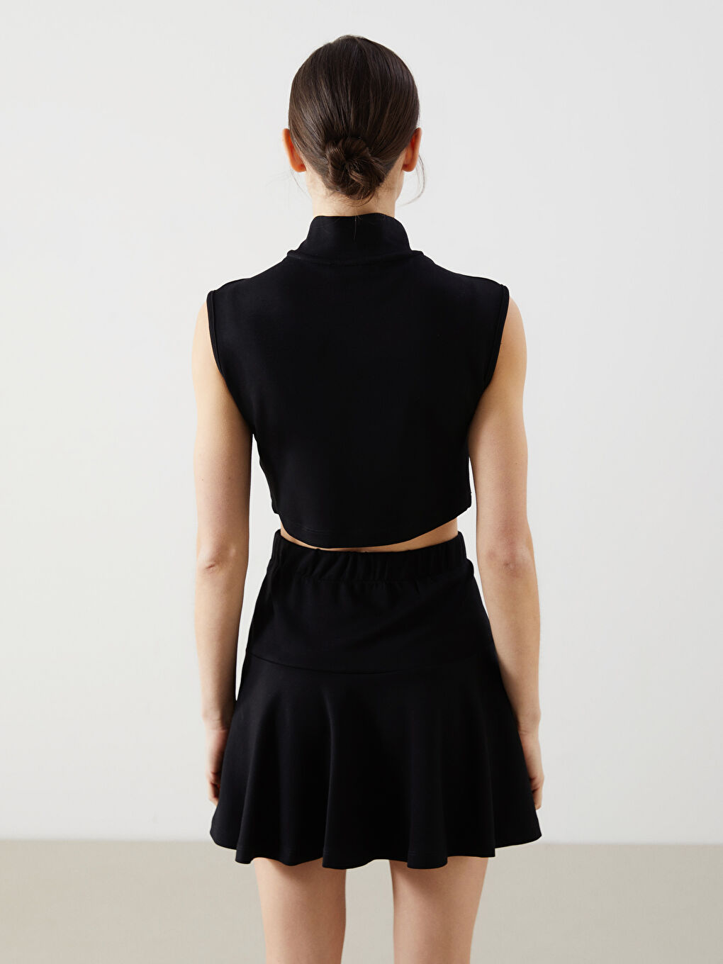 Stand-Up Neck Women'S Crop -W4M869Z8-UP7