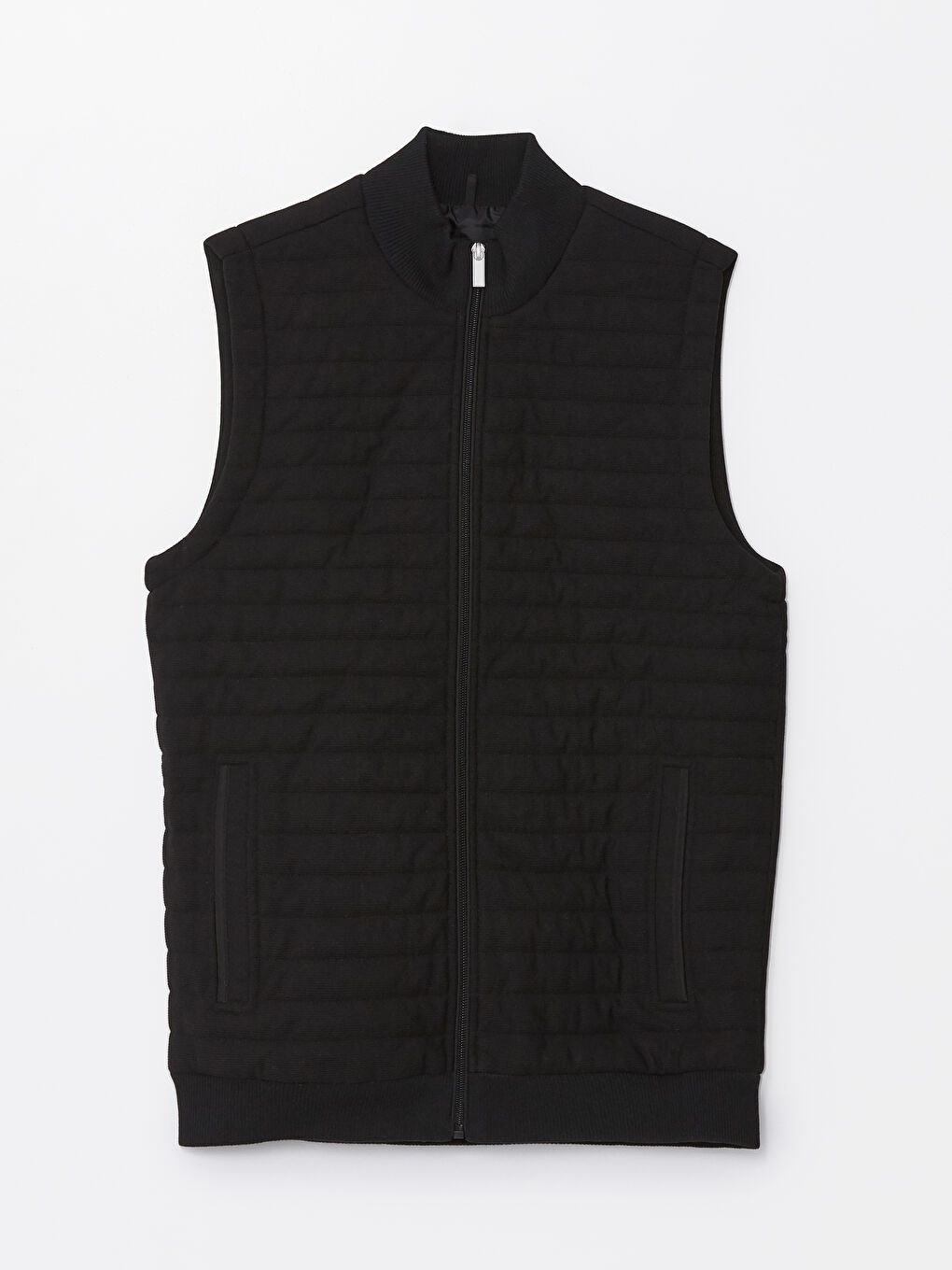 Regular Fit Funnel Neck Men's Knitwear Waistcoat-11